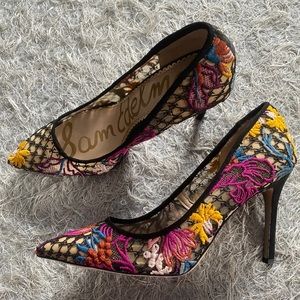 Sam Edelman Floral Lace Pumps